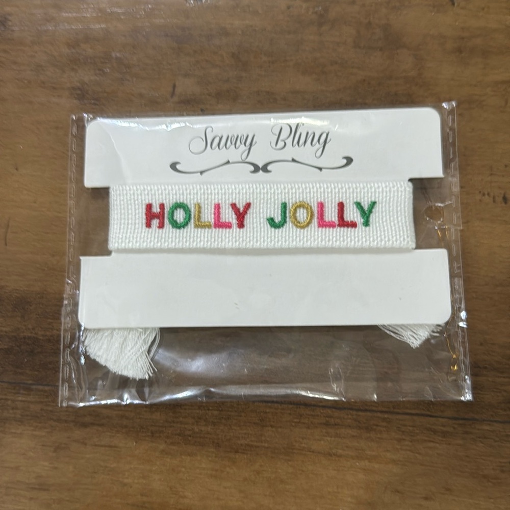 Embroidered Christmas  bracelets